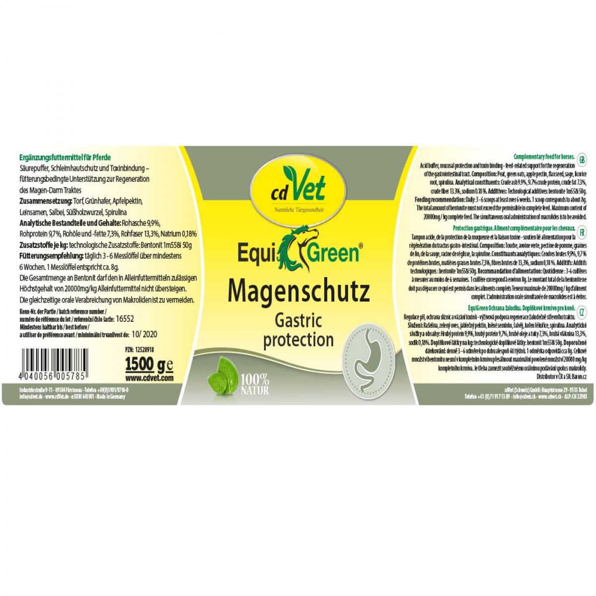 cdVet Equigreen Magenschutz 1500g