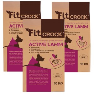 cdVet Fit-Crock Active Lamm 3 x 10kg fr sportliche Hun