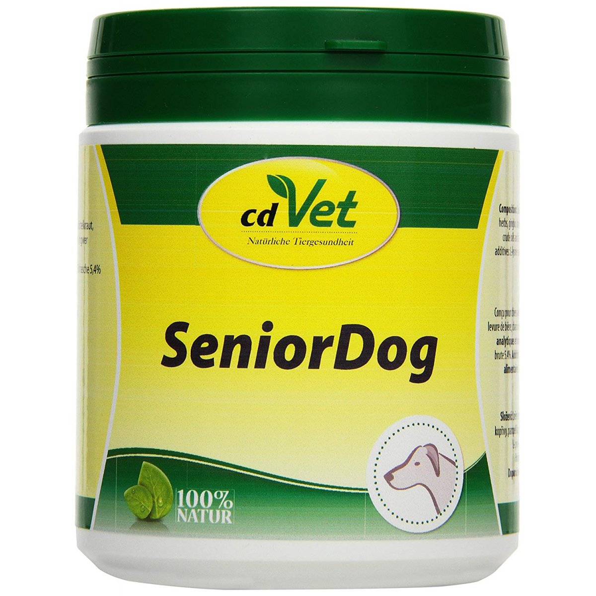 cdVet SeniorDog natürlicher Futterzusatz für alternde Hunde und in